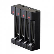 Зарядний пристрій Soshine Chocolate 4 для AA/AAA Ni-MH/Li-Ion/LFP, USB, LED-індикатор, 4ch, фото 4