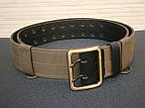 Ремінь офіцерський польовий койот ( стропа + шкіра ) 130 см, фото 9