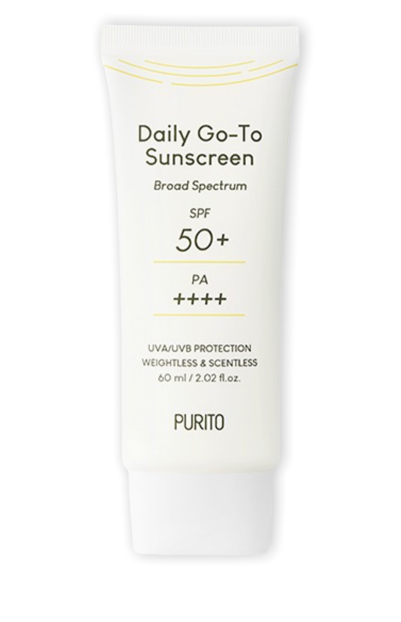 Purito Daily Go-To Sunscreen SPF50+/PA++++ Легкий сонцезахисний крем із фільтрами нового покоління