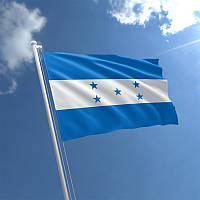 Флаг Гондураса Атлас, 1,5х1 м, Люверсы (2 шт.)