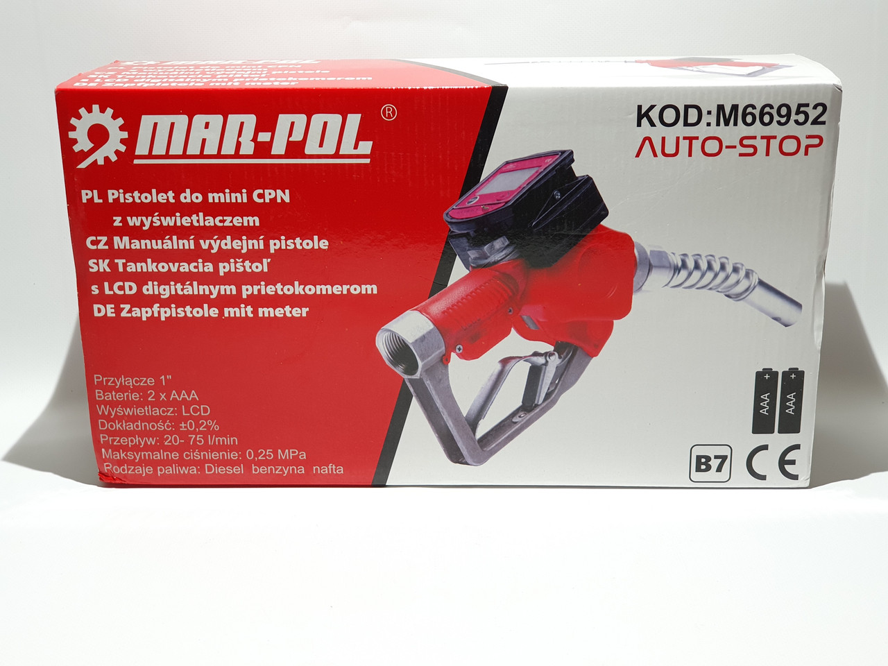 Заправний пістолет з відсікачем і РК-лічильником MAR-POL M66952
