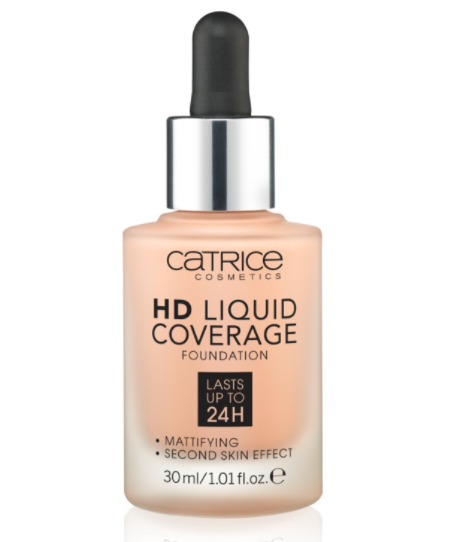Тональний крем Catrice HD Liquid Coverage - 020 Rose Beige (30 ml), фото 1