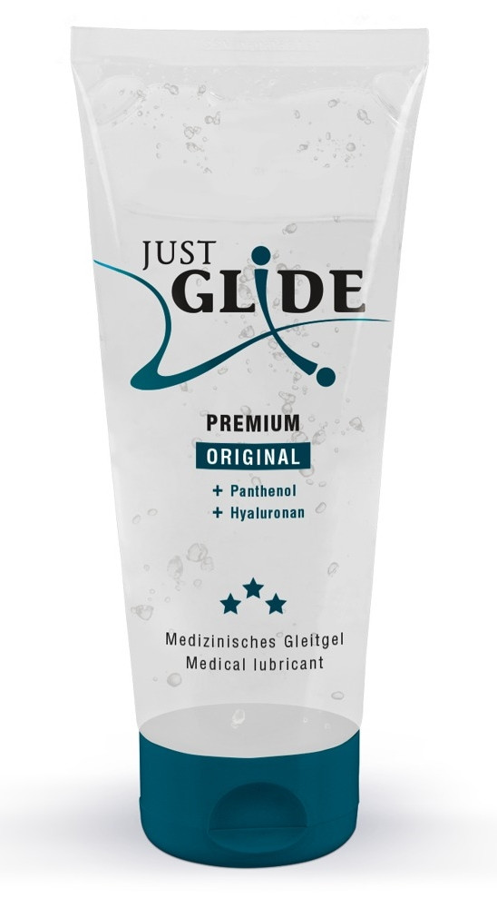 Веганський органічний гель-лубрикант - Just Glide Premium, 200 ml, фото 1