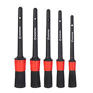 Набір пензлів 5 шт. для дітейлінгу, хімчистки INTERTOOL AT-0100, фото 2