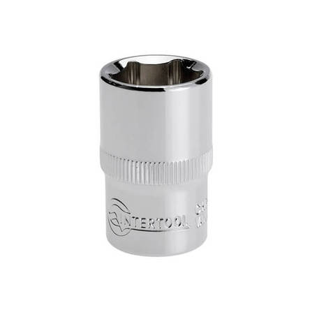 Головка шестигранна 1/2", 17 ммx38 мм Cr-V INTERTOOL ET-0017, фото 3