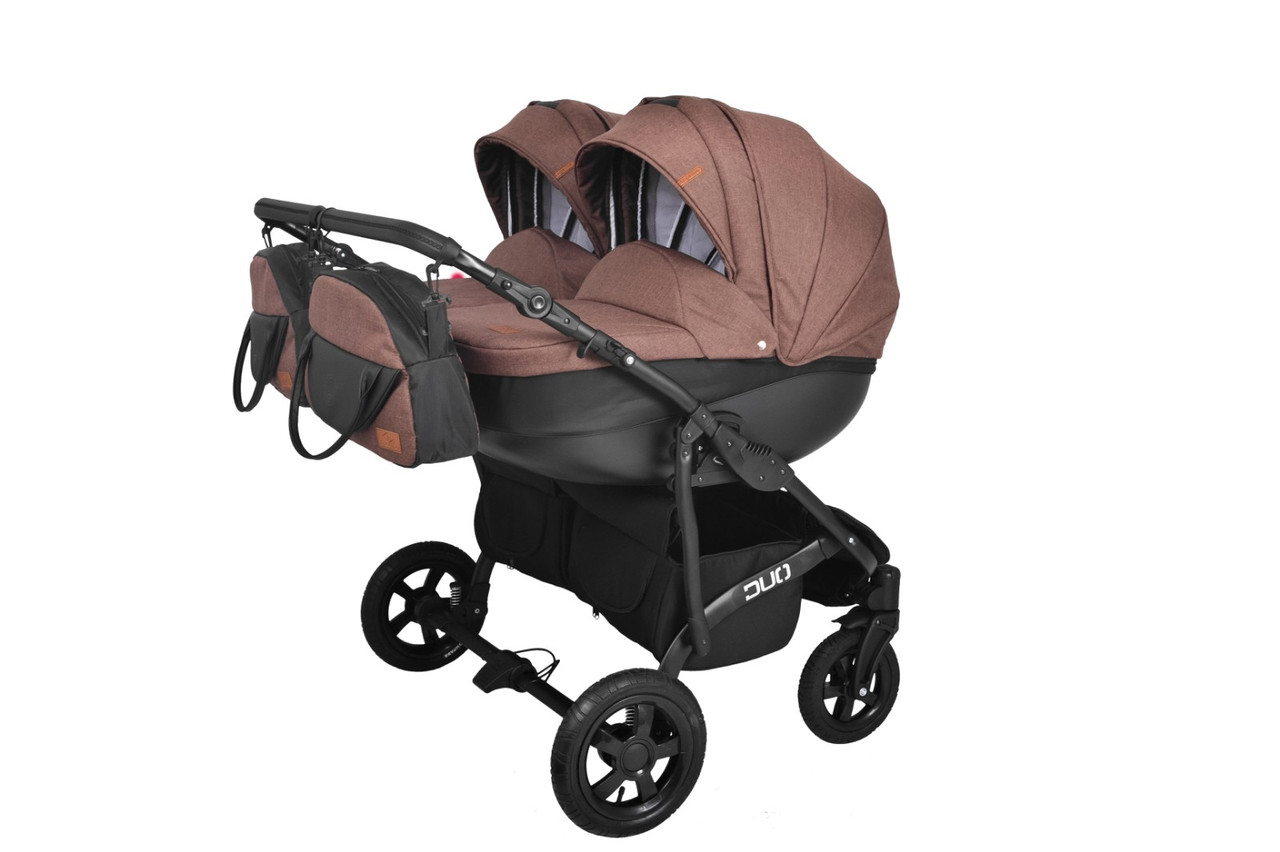 УНІВЕРСАЛЬНА КОЛЯСКА ДЛЯ ДВІЙНІ Angelina Discovery DUO Ангеліна