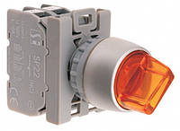 Переключатель 3-пол. Желтый 1NO1NC AC (24V-230V), DC (24V-110V) Spamel SP22-P3CL.G-11-LEDUNACDC