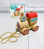Дерев'яна іграшка "пірамідка-паровозик" ТМ Lucy&Leo арт. LL157, фото 2