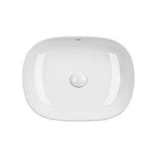 Раковина-чаша Qtap Aquarius 465x375x115 White з донним клапаном QT21112185W білий