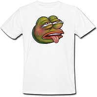 Футболка Ahegao pepe (белая)