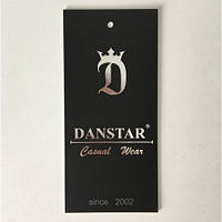 Этикетка картонная 5х11см Danstar Casual Wear заказная (Штука)