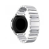 Ремінець металевий для годинника 20 мм Bead design сріблястий, фото 2