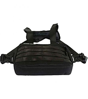 Сумка-жилет разгрузочная нагрудная, тактическая черная сумка для военных, охотников и рыбаков, SP6