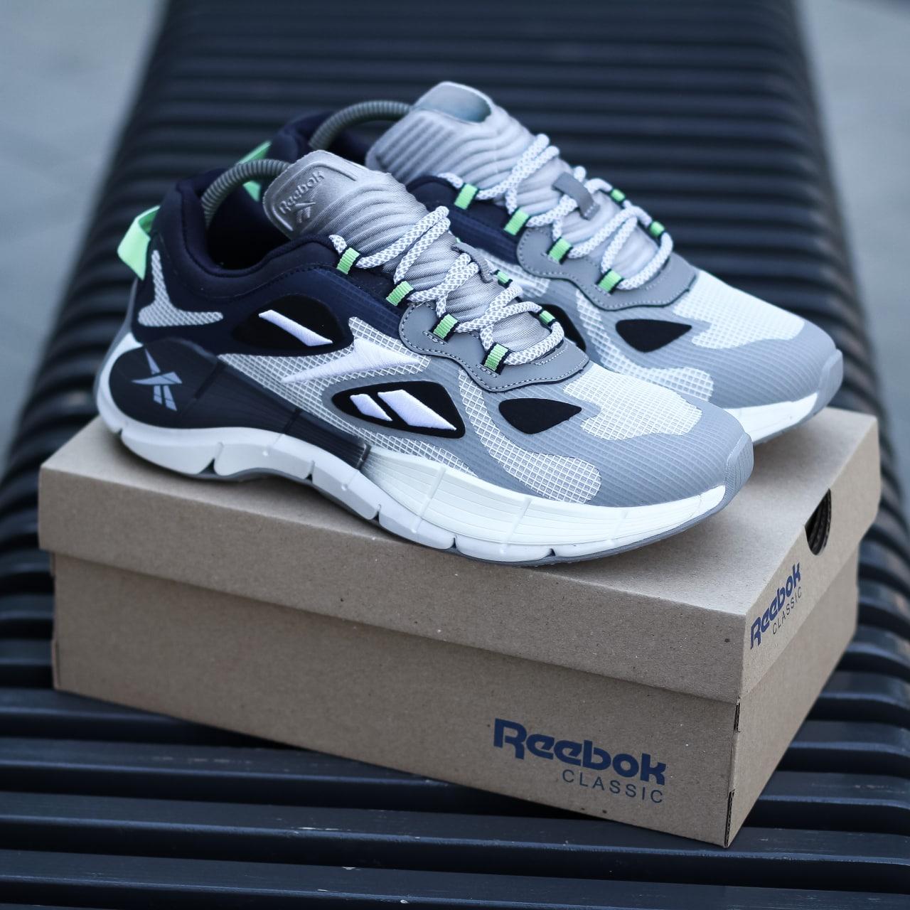 Кросівки чоловічі сірі Reebok Zig Kinetica (09032)