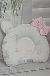 Ортопедична подушка дитяча " рожевий бант", фото 3