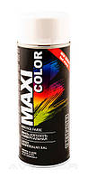 Акриловая краска Maxi Color RAL9010 белый глянцевый 400мл.