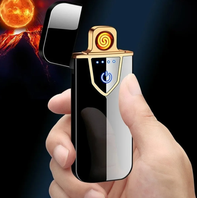 Сенсорна спіральна USB запальничка LIGHTER 711