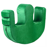 Подушка для переворачивания лежачих больных Зеленый (чехол бархатный)
