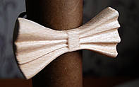 Дерев'яна краватка метелик 3D Альбінос ручної роботи, серія Зирикот