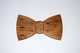 Дерев’яна краватка метелика Класика Ушіков ручної роботи