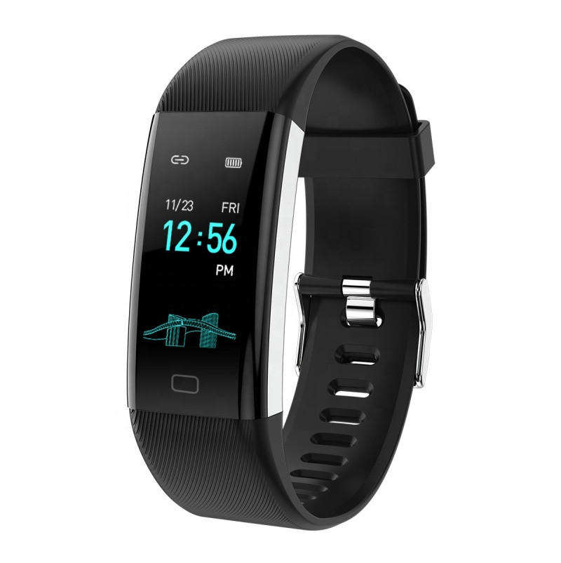 Фітнес браслет Lemfo F07 Max з вимірюванням тиску (Черний)