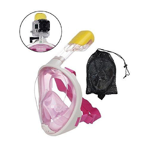 Дайвінг маска Tribord Easybreath Pink для підводного плавання (сноркелінг) c кріпленням для камери GoPro