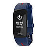 Розумний фітнес-браслет Lemfo P3 Plus з ЕКГ і тонометром (Синьо-червоний), фото 3