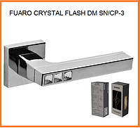 FUARO Ручка раздельная CRYSTAL FLASH DM SN/CP-3 матовый никель/хром