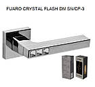 FUARO Ручка роздільна CRYSTAL FLASH DM SN/CP-3 матовий нікель/хром, фото 2