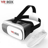 Шолом віртуальної реальності окуляри 3D Virtual VR Box з пультом управління 2-го покоління для Android / IOS