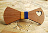 Дерев'яна краватка метелик "Знамя" ручної роботи, серія Pattriot, фото 2