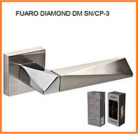 FUARO Ручка раздельная DIAMOND DM SN/CP-3 матовый никель/хром