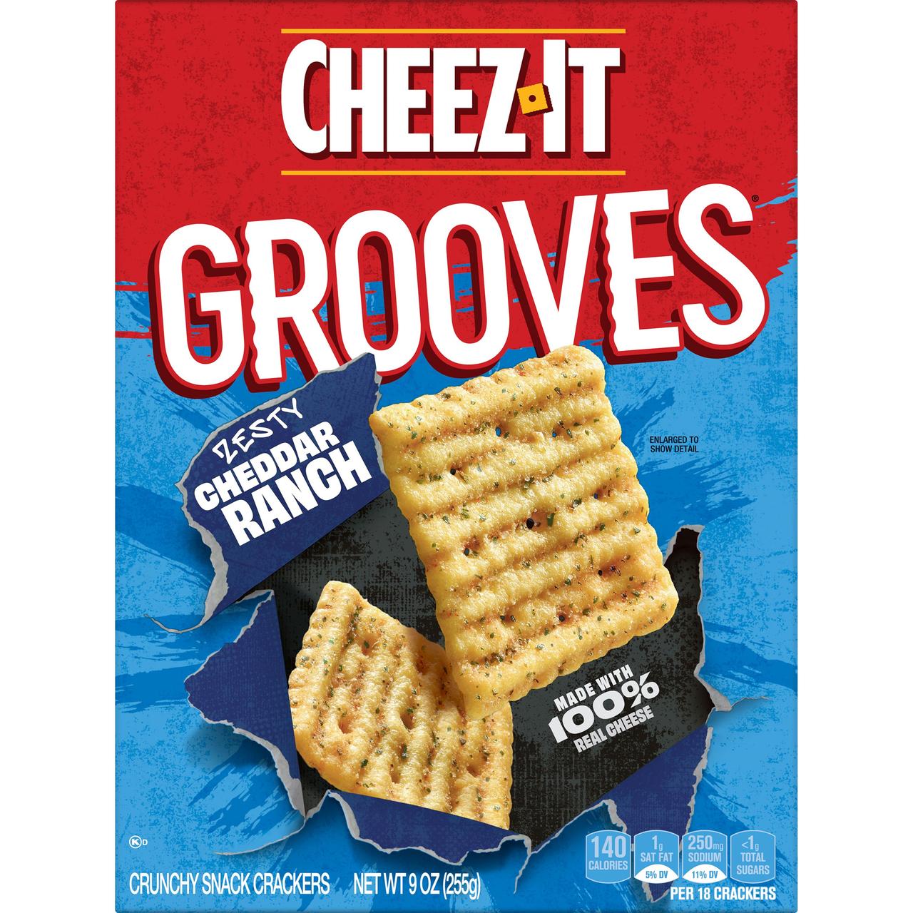 Снеки Cheez-It Grooves Zesty Cheddar Ranch 255g, фото 1