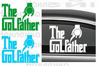 Виниловая наклейка на авто - The GOLFather размер 50 см