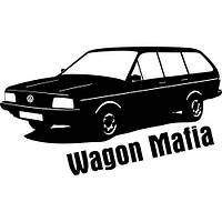 Виниловая наклейка на авто - Wagon Mafia Volkswagen размер 20 см