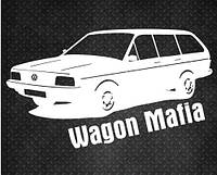 Виниловая наклейка на авто - Wagon Mafia Volkswagen размер 30 см