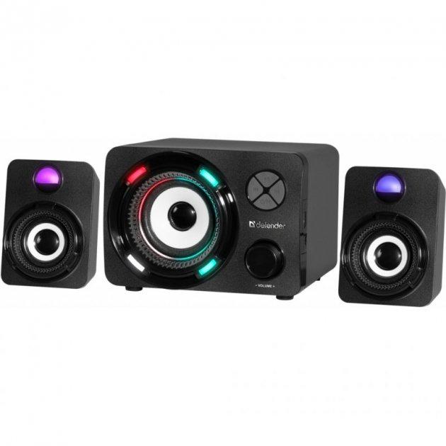 Стереосистема DEFENDER G11 з LED-підсвічуванням black, фото 1