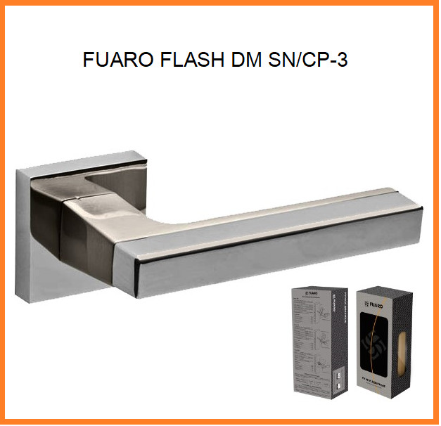FUARO Ручка роздільна FLASH DM SN/CP-3 матовий нікель/хром