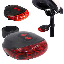 Мигалка на велосипед BL 118 BIKE LIGHT+LASER / Ліхтарик велосипедний / Велосипедний ліхтар