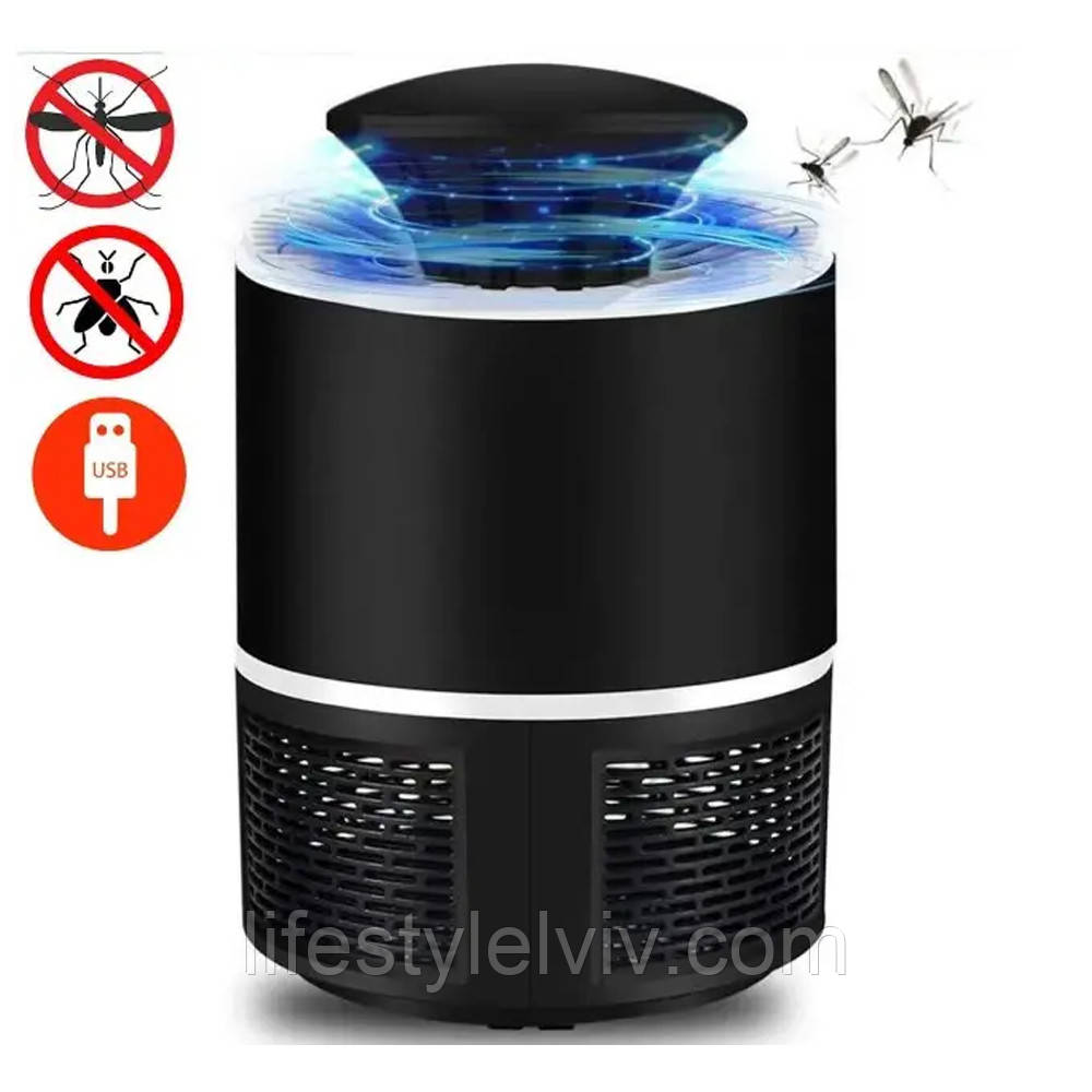 Лампа-пастка знищувач комарів з USB Mosquito Killer Lamp / Антимоскітна лампа від комарів, фото 1