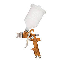 Фарбопульт пневматичний HVLP форсунка 1.5 мм верхній пластиковий бачок 600 мл 3бар Intertool PT-0110