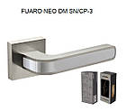 FUARO Ручка роздільна NEO DM SN/CP-3 матовий нікель/хром, фото 2