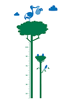 Вінілова інтер'єрна наклейка декор на стіну та шпалери Ростомер «Лелека» з оракалу