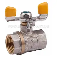 Кран шаровый для газа Valve (Ду 15) 1/2" ВВ бабочка