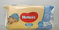 Дитячі вологі серветки Huggies Pure 56шт.