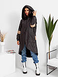 Женское пальто-плащ , ткань : плащёвка-канадка ,  подкладка - флиз РИ-2331, фото 4