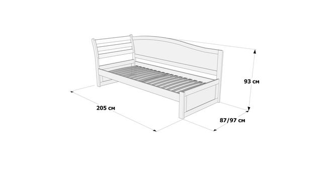 размер кровати софи