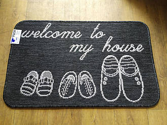 Придверний Flex 50*80см Welcome to my house 0026 Сірий