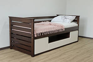 Односпальне дерев'яне ліжко 80*190 "Телесик MAXI" від Дрімка (різні розміри, кольори)