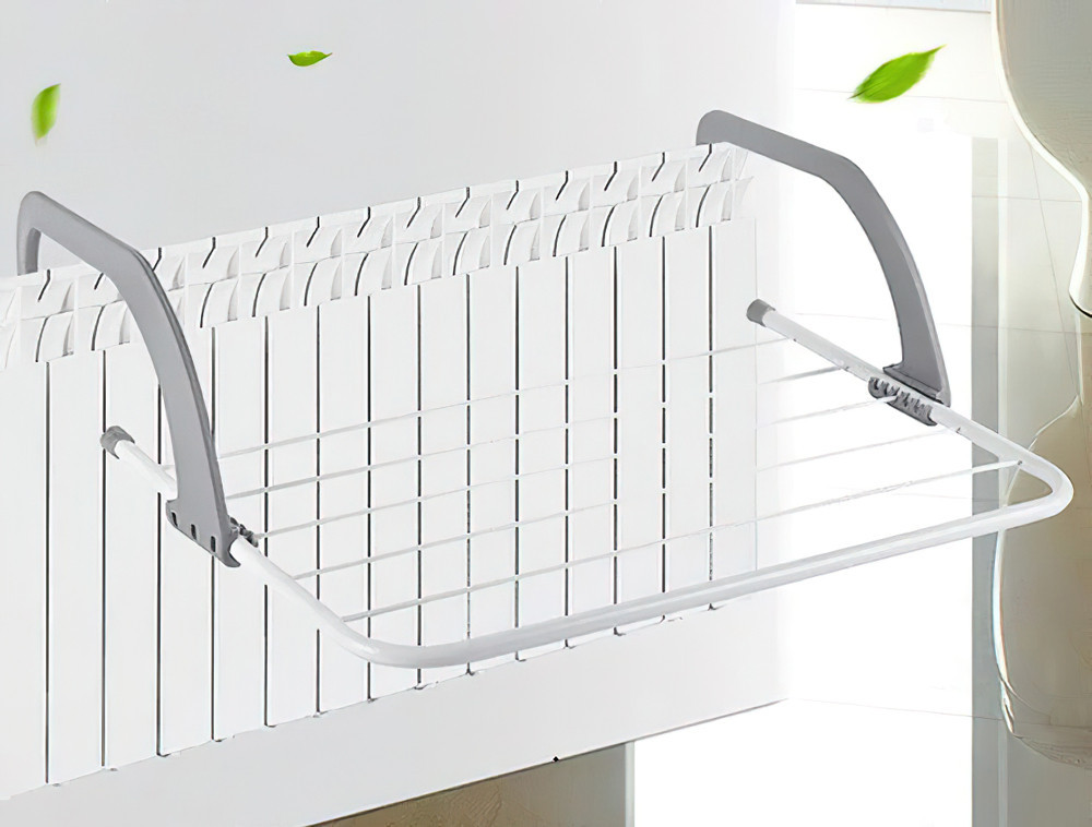 Cушилка для белья на батарею Fold Clothes Shelf TL00143-L 54х34 см Серая, сушка для вещей (TS) - фото 1 - id-p1517533227